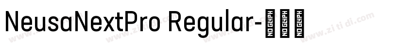 NeusaNextPro Regular字体转换